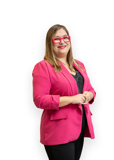 Sylwia Piskulska-Grzesik w swoim salonie optycznym
